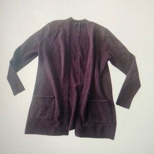 Ellie Deep Purple Women's Cardigan Sweater